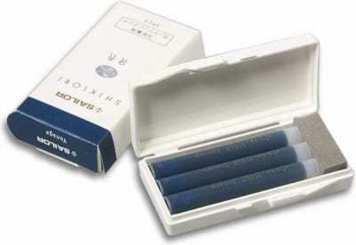 Sailor set van 3 Ink Cartridges Shikiori, Sansui Yonaga - Donker Blauw