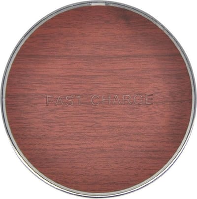 DrPhone QLA6 - Draadloze Oplader � Wireless Charger � Micro Usb Cable - Geschikt Voor iOS/Android Smartphones-Donker Bruin