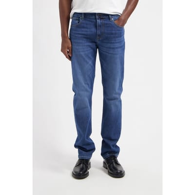 Mud Jeans Bryce Mid Straight Authentic Indigo Maat: W28L32 | Straight Jeans Outlet | Heren | Blauw