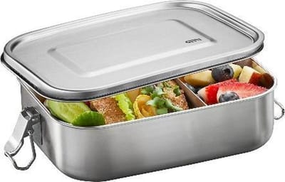 GEFU ENDURE Lunchbox Groot - RVS Broodtrommel - Lekvrije Bento Lunchbox