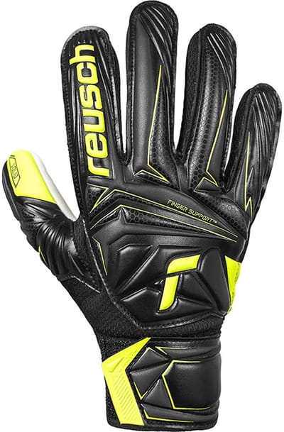 Reusch Attrakt Starter Solid Finger Support Junior Keepershandschoenen Zwart 5.5 Kinderen