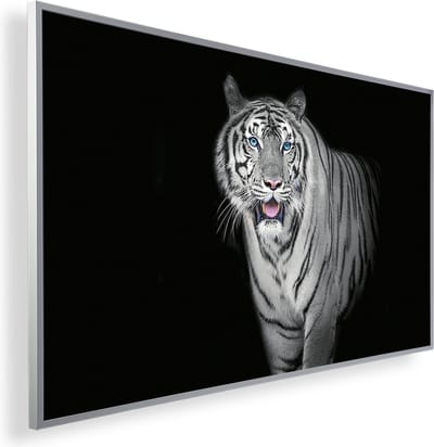 Infrarood Verwarmingspaneel 600W met fotomotief en Smart Thermostaat (5 jaar Garantie) - Tiger zwart wit 72
