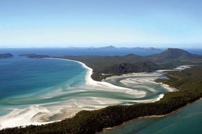 Fotobehang - Aerial View of Beach 375x250cm - Vliesbehang