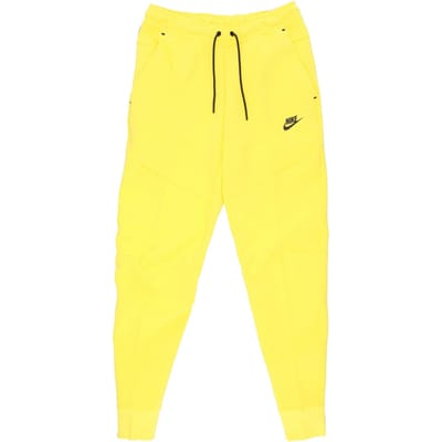 Lichtgewicht trainingsbroek heren sportkleding Tech Fleece broek geel Strike/zwart
