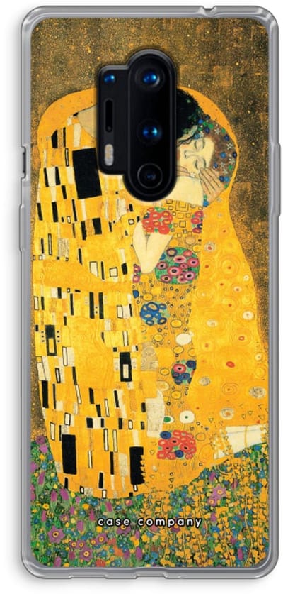 Case Company® - Hoesje geschikt voor OnePlus 8 Pro hoesje - Der Kuss - Soft Cover Telefoonhoesje - Bescherming aan alle Kanten en Schermrand