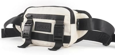 Uniseks Waterdichte Heuptas voor Dames en Heren - Multifunctionele Crossbody Bag in Gebroken Wit
