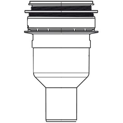 Repabad floor drain DN 50 vertical Art. 24115 bei MEGABAD