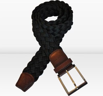4CM BREDE GEVLOCHTEN RIEM VAN INVICTUS MET EEN RIJKE UITSTRALING EN PERFECTE ITALIAANSE KWALITEIT. MAAT 95