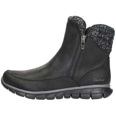 Skechers Synergy Zip Enkellaarsjes zwart - Maat 36