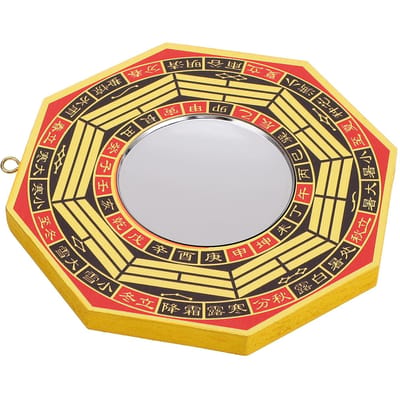 Traditionele Chinese Feng Shui Bolle Holle Bagua Spiegel Voor Huis Bedrijf Geluk 6-inch