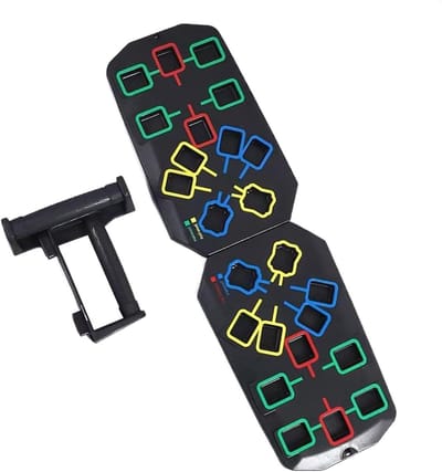 Push-up Bord - Krachttrainingsbord - Bovenlichaam Trainen - Meerdere Hoeken - 33 x 21 cm - Multicolor