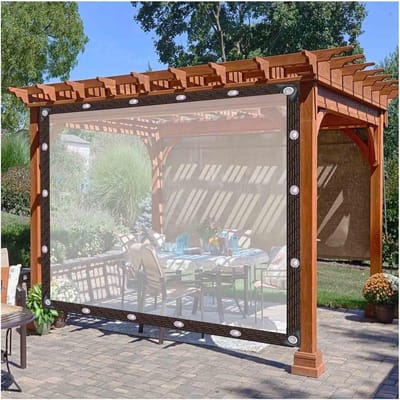 Waterdicht Zeil - Beschermhoes Buiten - Terras Overkappen - Transparant PVC - 5 x 5 m - Transparant
