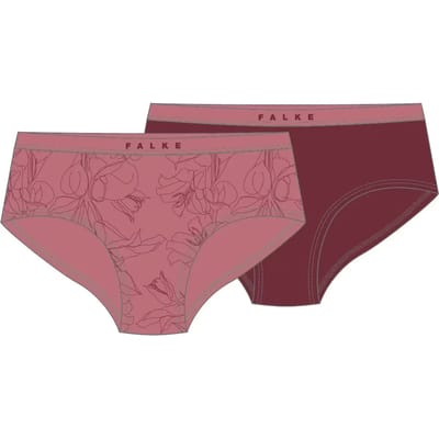 FALKE Daily Comfort Print 2-Pack huidvriendelijk elastisch katoen multipack broek van onderlaag dames veelkleurig - maat XS