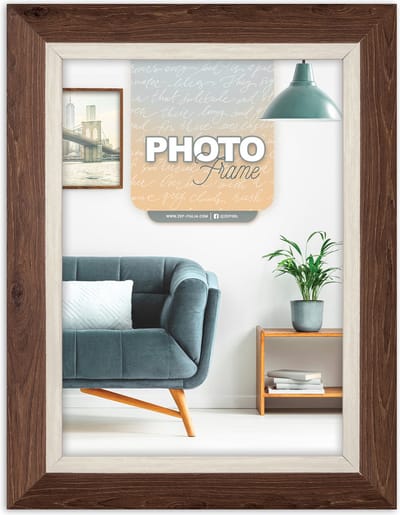 ZEP - Kunststof Fotolijst Adler Donkerbruin voor foto 20x30 - NT239B