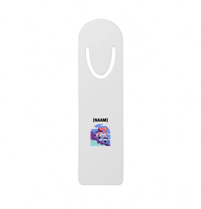 Hacebo® - Mountainbike met eigen naam metalen boekenlegger - Sport - Mountainbiker - Sport Bladwijzer boekenleggers - 12.7 cm x 3.2cm