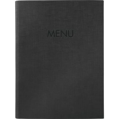 Sigel SM203 DIN A5 1 stuk(s) Incl. 2 dubbele transparante hoezen voor 8 paginas, Rubberen binding Zwart