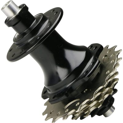 Fietsnaaf Aluminiumlegering 95mm Open Breedte 20 Gaten 5-Speed Fiets Achternaaf 2-Lagers Structuur zwart