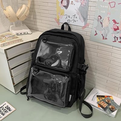 Nieuwe Transparante Rugzak Lichtgewicht en Simpel Rugzak voor Middelbare School Studenten Koreaanse Casual Rugzak met Grote Capaciteit .