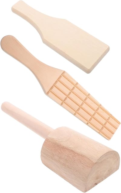 Houten Kleigereedschap - Boetseer Set - Keramiek Maken - Ergonomische Handvatten - 28 cm Lengte - Beige