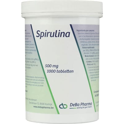 DeBa Pharma Spirulina 500mg 1000 Tabletten
