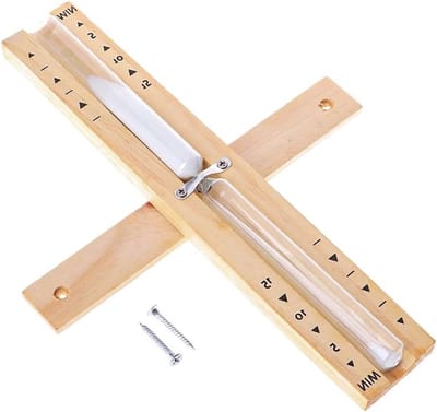 Houten zandloper voor sauna, 15 minuten timer, hittebestendig, wandmontage, perfect voor ontspanning en tijdsbeheer