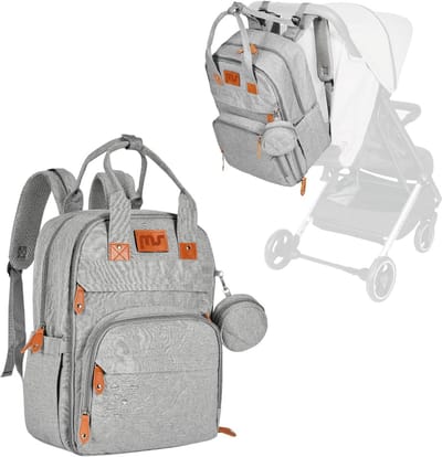Grote Unisex Baby Rugzak met Fopspeenhouder - Luiertas voor Papa en Mama