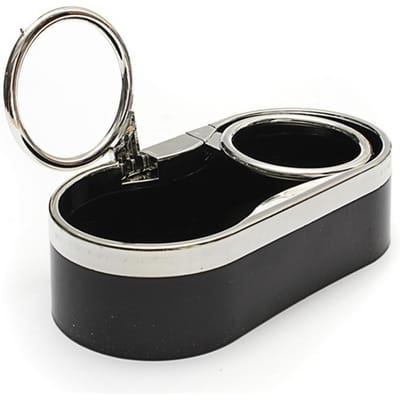Dubbele verstelbare opvouwbare drankbekerhouder voor boot Marine auto RV vrachtwagen SUV bestelwagen black