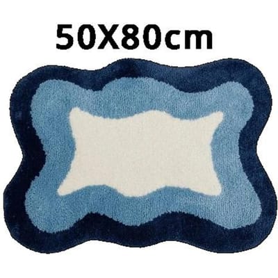 Moderne Minimalistische Waterabsorberende Pluche Vloermatten Badkamer Antislip Voetmatten Toilet Makkelijk Te Drogen Vlekbestendig Gevlokte Vloermat