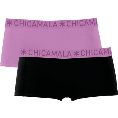 Chicamala – Boxershort Meisjes – 2 Pack – Normale Lengte – Onderbroek Meisjes – Kinderkleding – Meisjes Ondergoed – 95% Katoen – Meisjeskleding