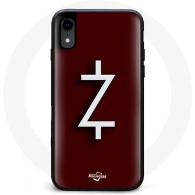 Hoesje voor Iphone XR Ozark Seizoen 4 Logo Z Wit Rode Achtergrond
