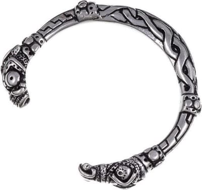Armband slang hoofd, keltische armband met slang