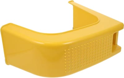 Voetensteun Plastic - Pedicure Krukje - Voetverzorging Thuis - Antislip Massage Deeltjes - 37x28cm - Geel