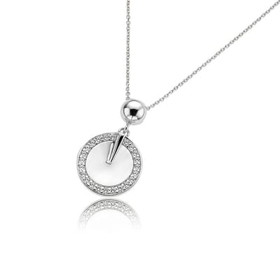 Orphelia ZH-4582 - Ketting met hanger - Zilver 925 - Zirkonia - 45 cm
