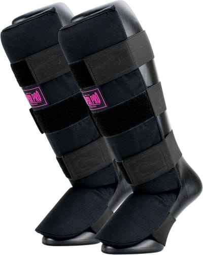 Super Pro Combat Gear Scheenbeschermer Savior Zwart/Roze Small