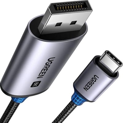 Ugreen - CM556 - kabel met USB-C en DisplayPort 8K connectoren, - 3 - m - lang - grijs