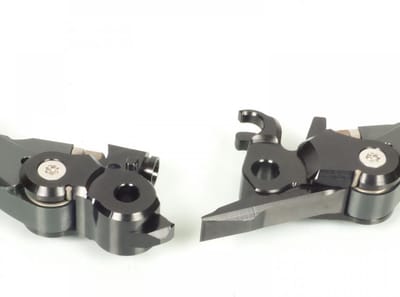 Paire de levier articulés coloris titane pour moto KTM 150 SX 2009 à 2013 neuf