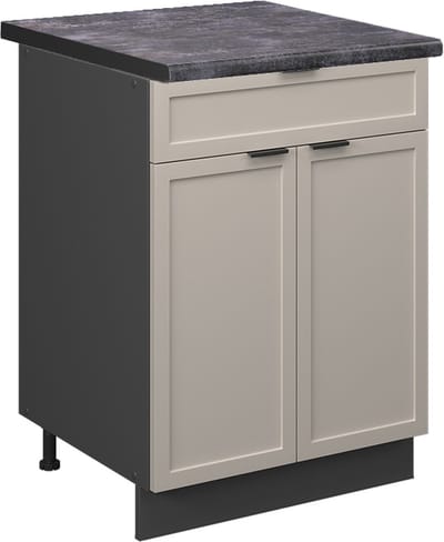 Vicco Fame-Line Keukenonderkast – 60 cm met lade, WB Antraciet GrijsBeige