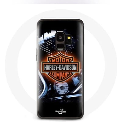 Samsung Galaxy S9 hoesje Harley Davidson autobedrijfslogo zwart