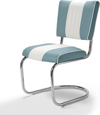 Bel Air Retro Eetkamerstoel CO-27 Blauw