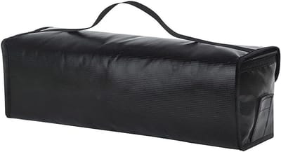 Brandvertragende Accutas E-Bike - Explosieveilig - Glasvezel - 49x15x15cm - Zwart