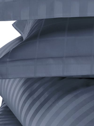 De Witte Lietaer Dekbedovertrek Katoen Satijn Zygo - Tweepersoons - 200 x 220 cm - Blauw