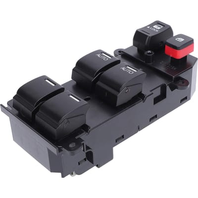 Interrupteur de Lève-Vitre Côté Conducteur Gauche Réponse Rapide Contrôle Efficace 35750 TM8 G11 pour Insight 2010 à 2014 black