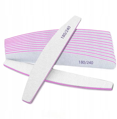 10x Nagelvijl Boot Vorm 180/240 Grit - Professionele manicure en pedicure
