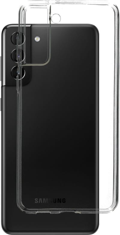 Mobiparts hoesje geschikt voor Samsung Galaxy S21 Plus - Zacht TPU - Schokabsorberend TPU - Grip Coating - Transparant