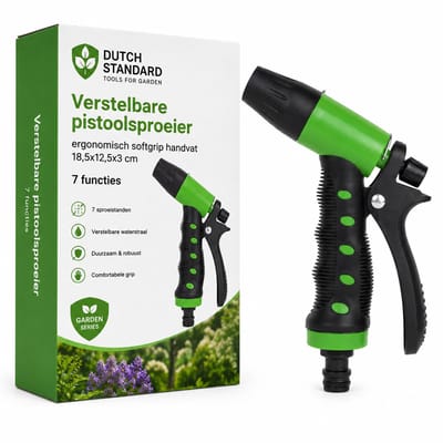 Multifunctionele Broeskop - Verstelbare pistoolsproeier - Ergonomisch Softgrip Handvat