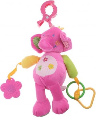 Eddy Toys Knuffel & Rammelaar Pluche Olifant 24 Cm