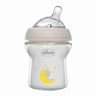 Chicco Naturalfeeling Glazen Babyfles Langzame Doorstroming 150ml Transparant Kinderen