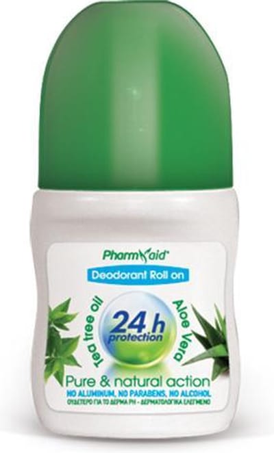 Pharmaid Deodorant Body Cream Roll-On 24 Hour Aloe Vera – Natuurlijke, Aluminiumvrije Deodorant met Langdurige Bescherming (50ml)