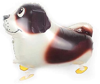 Airwalker Ballon Bernard Hond - lopende hond luchtballon dier helium walking folieballon decoratie voor kinderen verjaardagsfeest bruiloft kinderen cadeau vrijgezellendecoratie dierenballonnen lopen