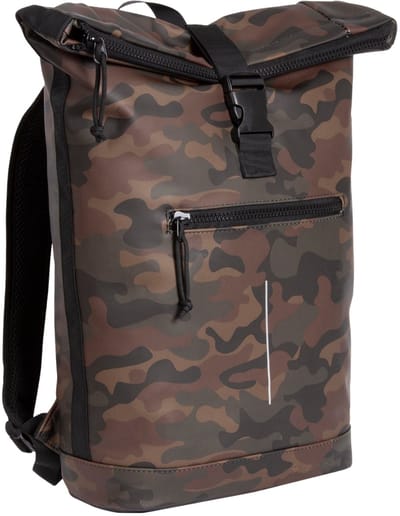 New Rebels Mart New York Camouflage Groen 21L Rugtas Rolltop Waterafstotend Laptop 15.6